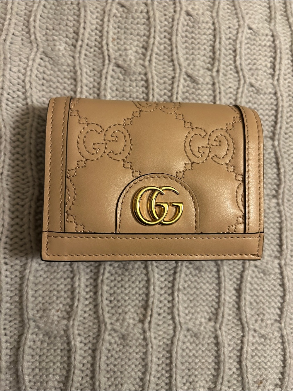 Gucci GG Matelasse Card Case Wallet